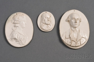 White salt glazed stoneware 1800 - courtesy Skinner Inc